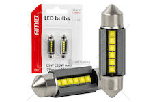 LED žárovky CANBUS 39mm 2525 6SMD White 12/24V AMIO-05008