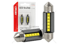 LED žárovky CANBUS 41mm 2525 6SMD White 12/24V AMIO-05009