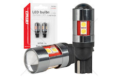 LED žárovky CANBUS T10 W5W 9 SMD 3030 Bílé 12V 24V 36V 48V AMiO-04244