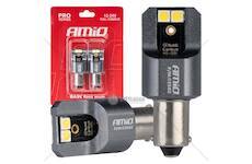 LED žárovky FULL CANBUS PRO T4W BA9S 4x3030 SMD bílé 12V 24V AMIO-03582