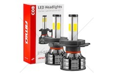 LED žárovky hlavního svícení COB 4Side H4 AMiO