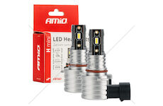 LED žárovky hlavního svícení HB3 9005/HIR1 9011/H10 H-mini Series AMiO-03334