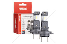 LED žárovky hlavního svícení Hybrid série H7 H18 6000K Canbus 60W AMIO-04115