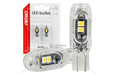 LED žárovky STANDARD T10 2835 5SMD White 12V AMIO-04995