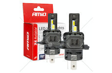 LED žárovky X4-series AVIATOR H4/H19 6500K max 44W AMIO-03763