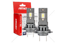 LED žárovky X4-series AVIATOR H7/H18 6500K max 44W AMIO-03764