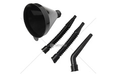 Lievik na palivo 4-dielny čierny AMiO-02007