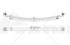 List pera 3. vlek 12 listů