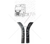 Lišta ochranná blatníku kabiny horní l scania r500/ s580/ s730 od 2017 0293778_A