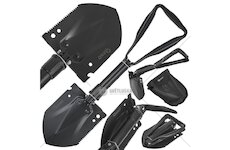 Lopatka skládací taktická, 5v1, Black Survival Series - GEKO