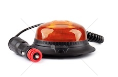 Maják LED oranžový 12-24V 18LED Nízký pevná montáž nebo magnet