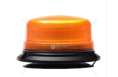 Maják oranžový LED 12-24V 8x5W Nízký na magnet 120 záblesků za 1 min