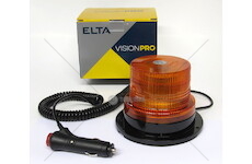 Maják výstražný 3-funkční 12v/24v led, oranžový,  magnetický+pevná montáž, kabel 2m 190922063_A