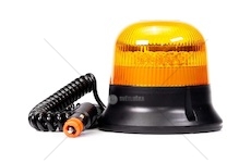 Maják výstražný jednozáblesk 12v/24v led ip68 oranžový, magnetický+pevná montáž, kabel 3m 0617135_A