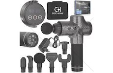 Masážní pistole, sada 6 ks vyměnitelných hlavic - GEKO