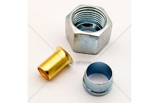 Matice přesuvná JS10/PA12 M18x1,5 + vsuvka, prsten