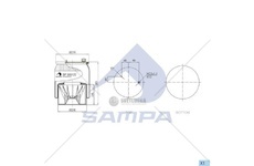 Mech, pneumaticke odpruzeni SAMPA SP 556122-KP03