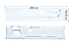 Mezinápravový panel proti podjetí DAF XF105 pravá LAMIRO 55105-24EX
