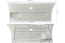 Mezinápravový panel proti podjetí SCANIA 6 levá nízká LAMIRO 889-43EX
