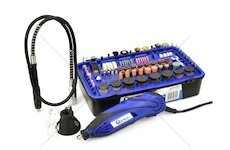 Mini přímá bruska 170W s příslušenstvím 222ks GEKO