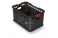 Modulární přepravní box X BLOCK PRO černý 536x354x300 KISTENBERG