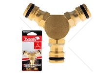 Mosazná třícestná spojka Brass Line - TVARDY