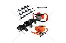 Motorový zemní vrták 1,4kW, 3 vrtáky, nástavec 50cm JOHN GARDENER