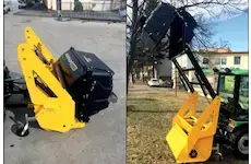 Mulčovač se sběrem s výškovým vyklápěním bison-1500 | BISON-1500UP