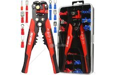 Multifunkční kleště odizolovací, krimpovací 0,5-6 mm s konektory a pásky, sada 100 ks MAR-POL