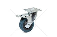 Náhradní otočné kolečko guma/polypropylen s brzdou 75mm GEKO