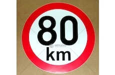 Nálepka rychlosti 80 km 937795080_A