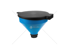 Nálevka pro kontejner na vodu IBC s filtrem DIA, průměr 25cm, vnější závit 2" a krytem