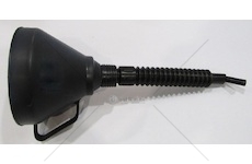 Nálevka trychtýř na PHM a olej plastový ohebný se sítkem