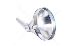 Nálevka trychtýř na PHM se zahnutou výpustí kovový