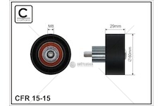 Napínací kladka ford transit connect 02> 1.8 16v 60x8x29 15-15