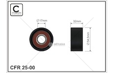 Napínací kladka renault clio ii 98> 2.0 16v 54x17x32 25-00