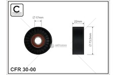 Napinak ford fiesta iv 95> 1.8 d 73x17x22 30-00