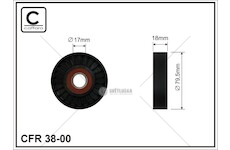 Napinak renault kangoo i 97> 1.4 80x17x18 38-00