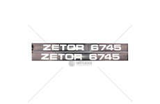 Nápis boční Zetor 6745 - sada L+P 67455301.1