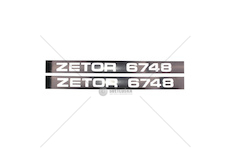 Nápis bočni Zetor 6748 -sada L+P 67485301.1