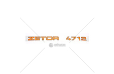 Nápis Zetor 4712 47125301