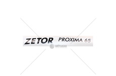 Nápis Zetor Proxima 65 Levý 65802011