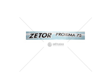 Nápis Zetor Proxima 75 Levý 65802013