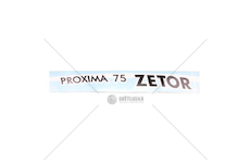 Nápis Zetor Proxima 75 Pravý 65802014