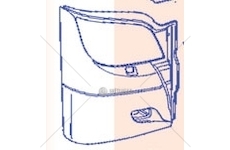 Nárazník přední SETRA SERIA 400 pravý POLMET P-2714