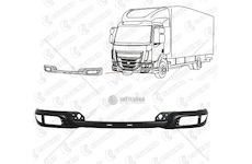 Nárazník přední - spodní díl železný daf lf45, lf55 euro 6 0293320_A