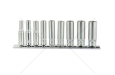 Nástrčné hlavice 5-13mm, 1/4", 9ks GEKO