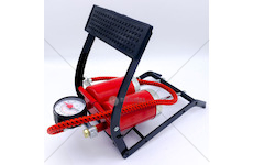 Nožní pumpa s manometrem dvou pístová