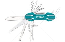 Nůž kapesní zavírací 15dílný, nerez, 95mm, TOTAL