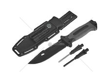Nůž taktický BLACK SURVIVAL SERIES, 275/135 mm s pouzdrem - GEKO